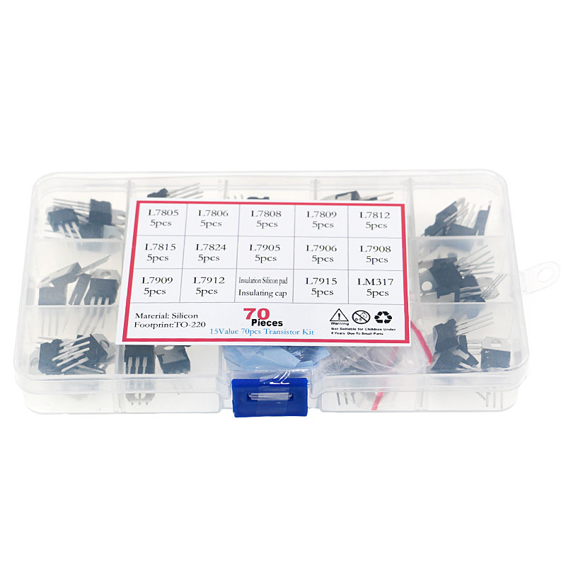 Lm317 Voltage Regulator - Kit de transistor Sotchi, 70 pièces,