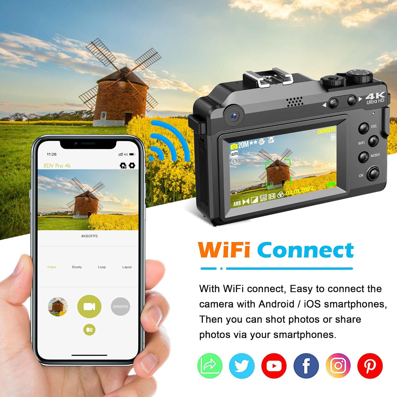 Appareil photo numérique 56MP  - Diy Electronics Videos avis et prix